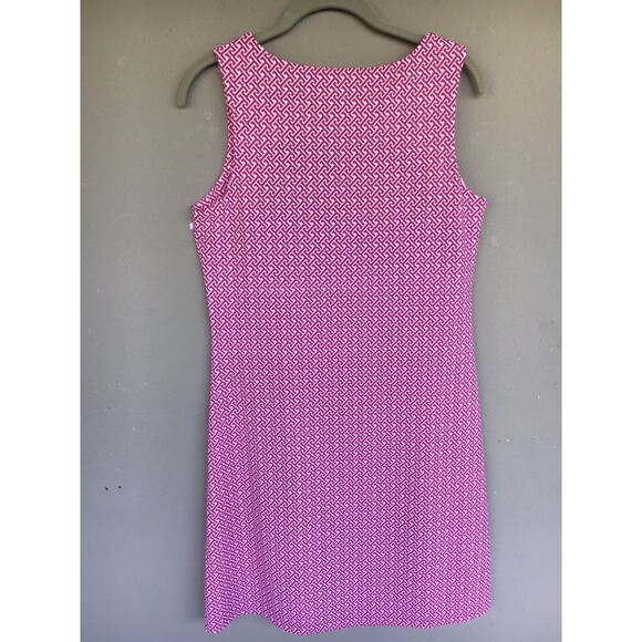 Jude Connally Dress Women's M Beth Pink Geo Print Sleeveless Jude Cloth - Picture 11 of 16